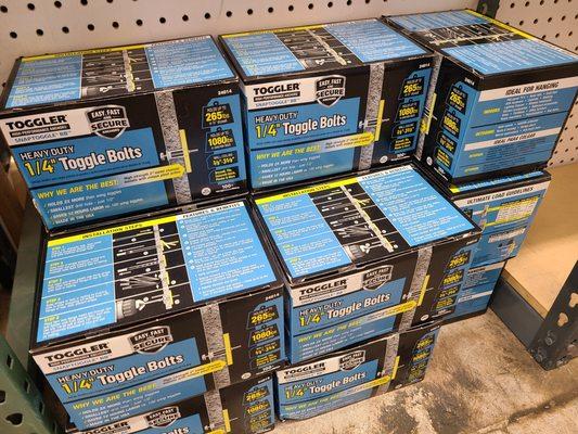 An installer's staple item - we have plenty of stock on togglers.