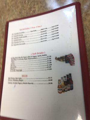 Current menu 5