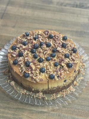 Maple Blueberry Bacon Cheesecake