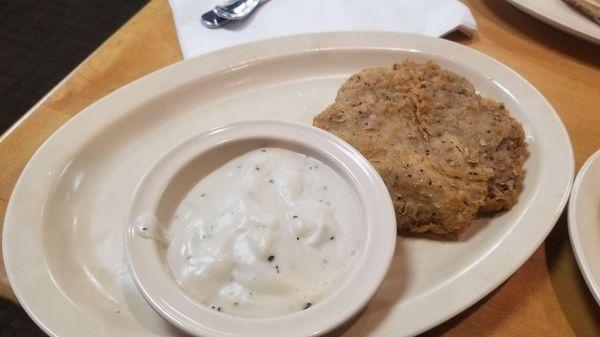 Country fried steak with gravy