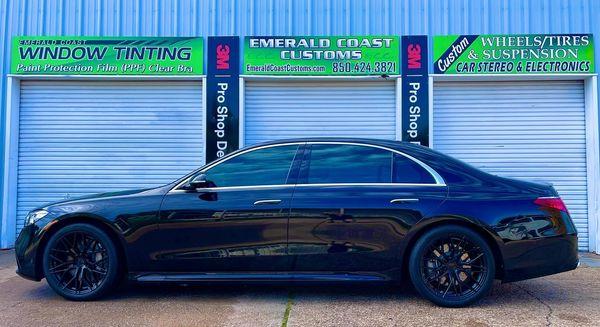 New Mercedes Benz S580 w/ new AG LUXURY Wheels & 15% 3M Crystalline Window Tint & 50% Windahield