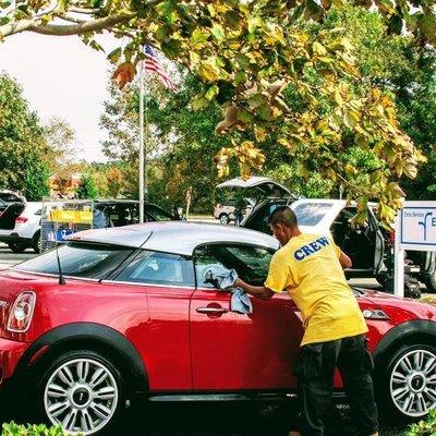 We hand dry every car!