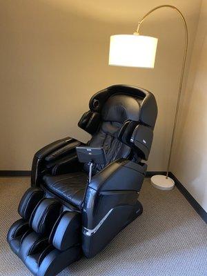 The massage chair is always available for our patients to use.