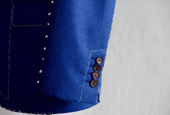 Handworking Blue With Real Ethically Sourced Horn Buttons