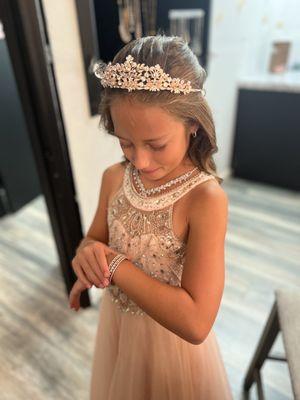 Getting to pick out her own jewelry