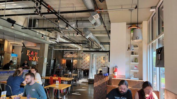 Indoor dining area.