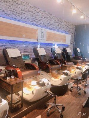 Pedicure area