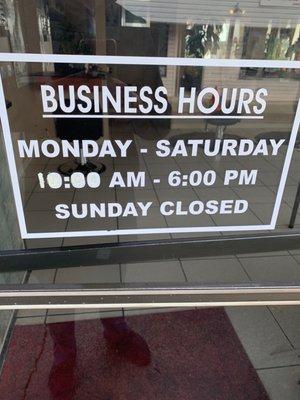 Business hours