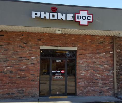 We're easy to find, on Highway 22 across from Beau Chene. iPhone, phone, Samsung, computer, Xbox, switch, PlayStation, gaming system repair.