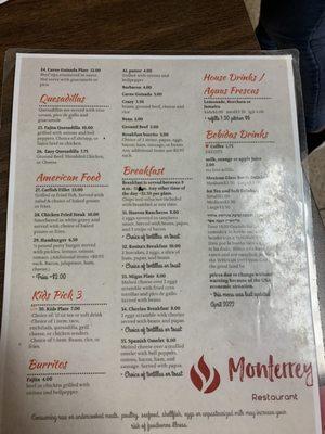 Menu 10-1-23