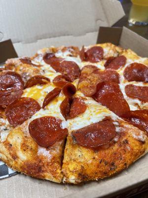 Very good but SPICY pepperoni!