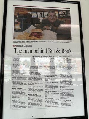 Bill and Bob's for 55 years.