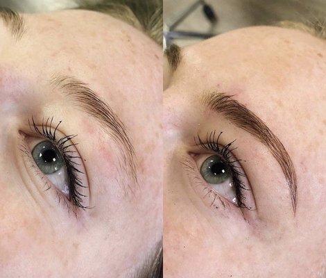 Beautiful Microblading done by our Esthetician Makena!