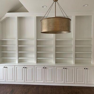 Book shelves refinishing