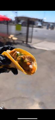 Tacos de lengua ( cow tongue tacos)