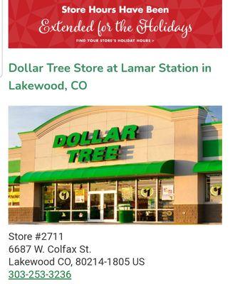 DollarTree on West Colfax Ave. In Lakewood