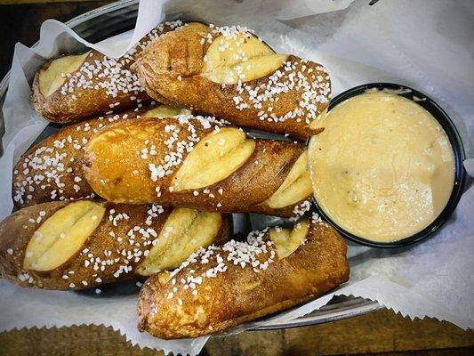 Pretzel Sticks with Beer Cheese Dip