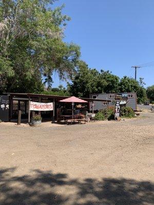 Front of Fran's. Parking  under great shade tree is a bonus on a hot day.