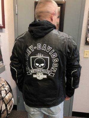 The hubbies new jacket.