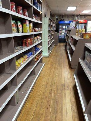 The inside of Davenport Grocery