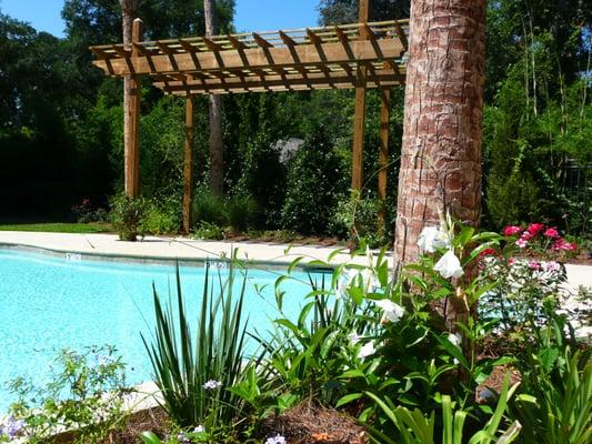 St. Simons pool and garden