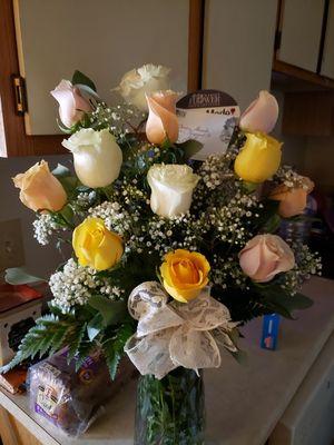 A beautiful arrangement by the Marion Flower Shop