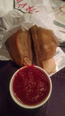 Bread sticks w/ Marinara Sauce.