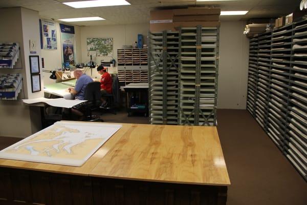 Our Cartographers in our chart room.