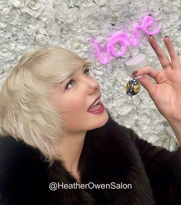 Platinum Blonde Award-winning Hair Color Heather Owen Salon NH 603-641-3050