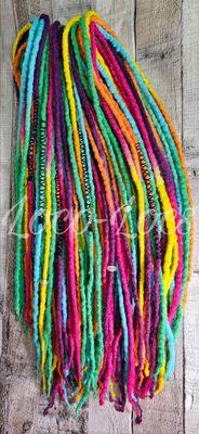 Here at Loco-Locs  each and everyone set is hand made one by one. Dyed by hand and made with passion and love.