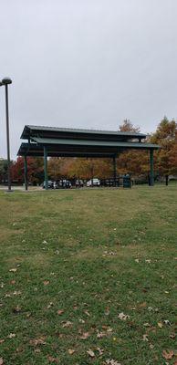 Pavilion with picnic tables