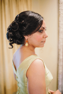 An updo by Nuha