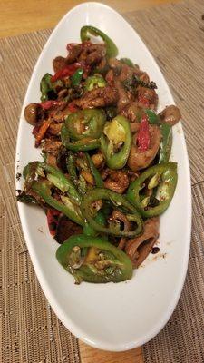 Hunan-style Spicy Pig Intestines