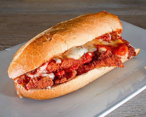 Chicken Parmigiana Hot Sandwich