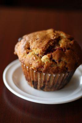 Made from scratch Raspberry White Chocolate Muffin