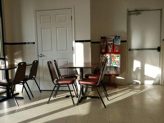 Small dining room / waiting room 4 tables