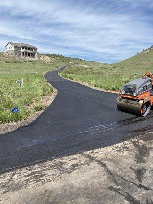 New driveway installation