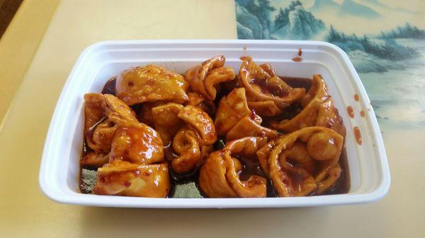 Wontons in hot oil!