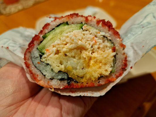 Sumo Crunch sushi burrito from Sushirrito