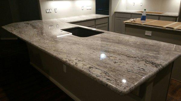 Thunder White Granite Kitchen Counter Top