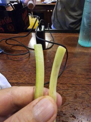 This is your celery with your wings.