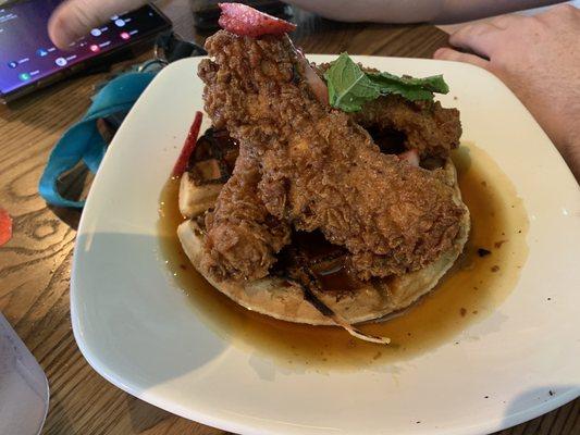 Chicken and waffles