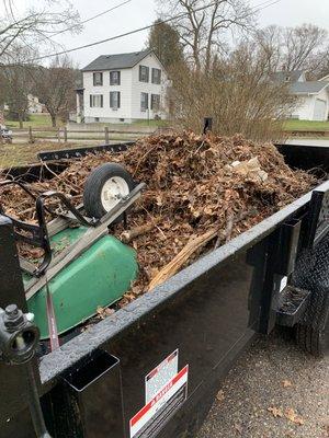 First spring cleanup of the year.