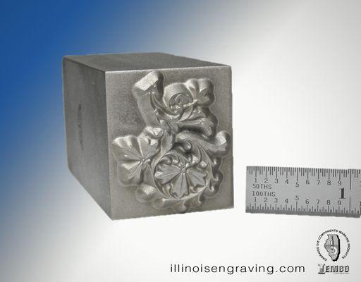 Finely detailed stamps by Illinois Engraving & Mfg. Co.