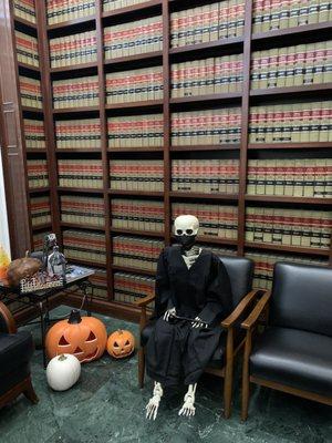 Halloween at Price & Beckstrom Law Firm. Don't sit around waiting after an accident, give us a call for your free consultation.