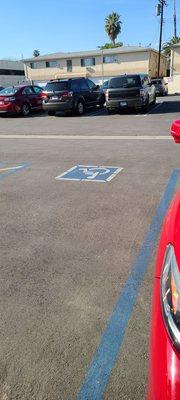 Parking spaces