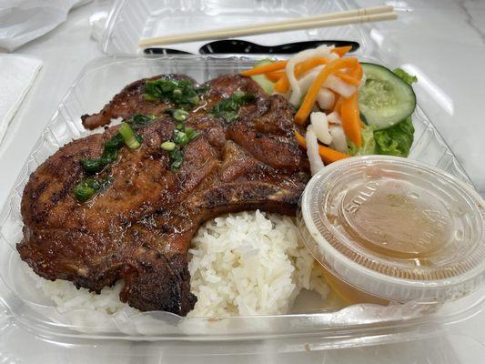 Grilled Pork chop rice