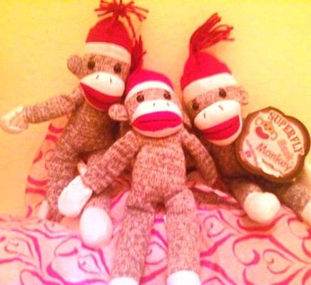 sock monkey slingshots :D