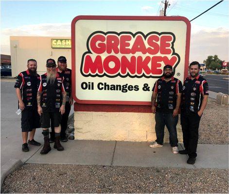 Part of the Grease Monkey team.