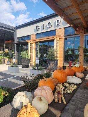 Entrance was decorated for fall - very welcoming!